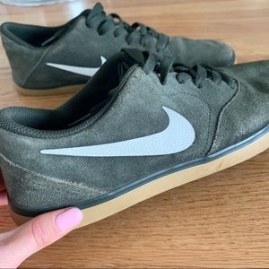 Green Nike Street Shoes